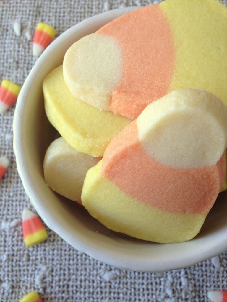 Candy Corn Shortbread perfect for Halloween 