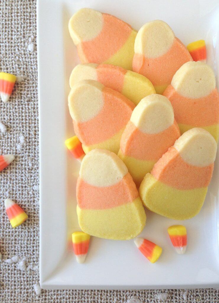 Candy Corn Shortbread perfect for Halloween 