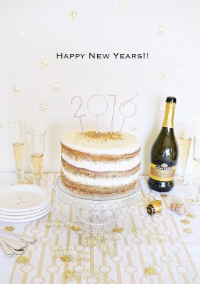 This Champagne Cake is the perfect make ahead cake to ring in the New Year (and to impress your guests)! I had so, so much fun making this cake ...