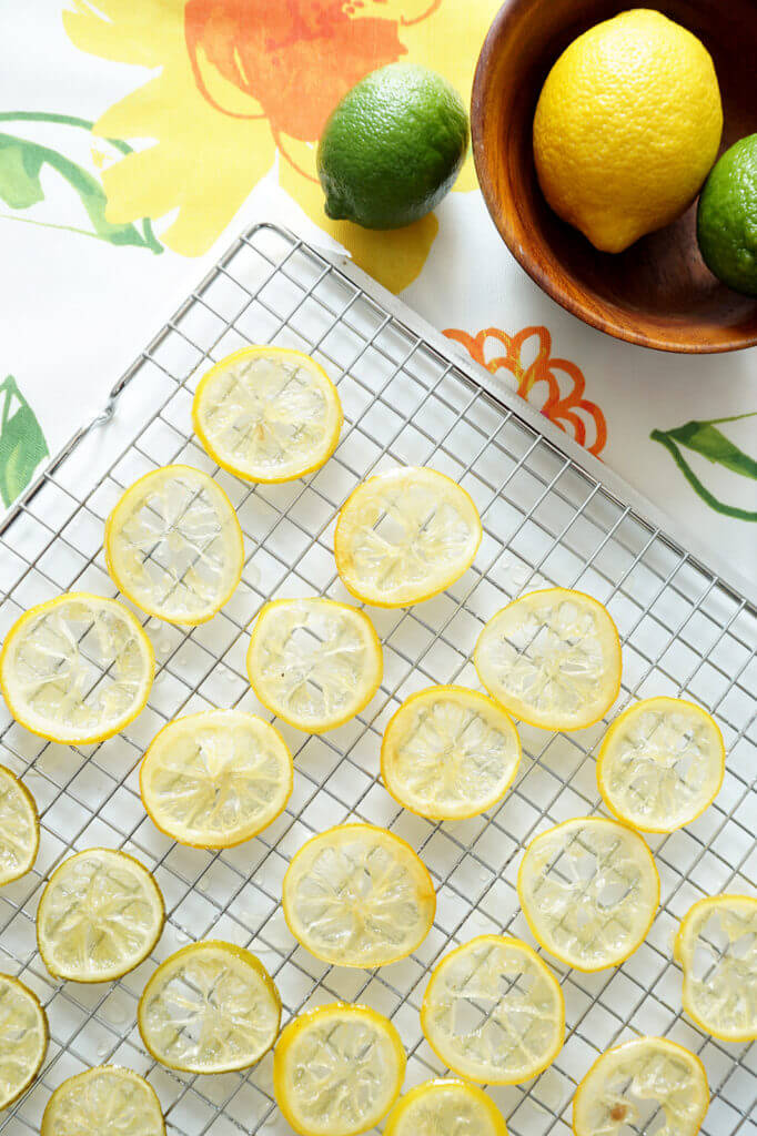 Learn how to make sugared lemons and limes