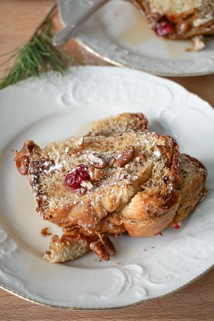 Overnight Cranberry French Toast; Holiday Brunch Entertaining