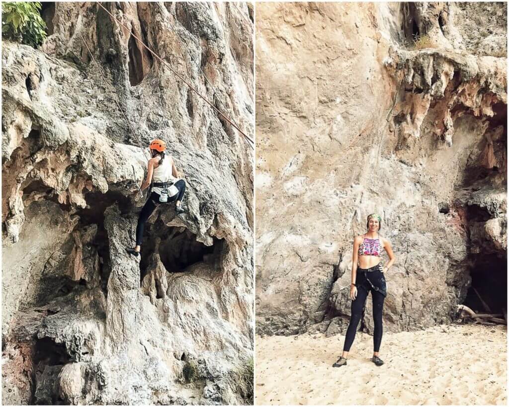 Why you should travel alone once in your life! Rock Climbing in Thailand Krabi Beach