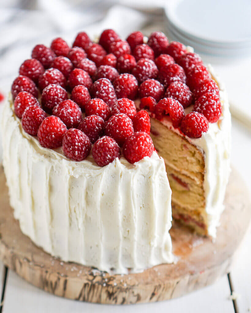 White Chocolate Raspberry Loaf Cake - Pretty. Simple. Sweet.
