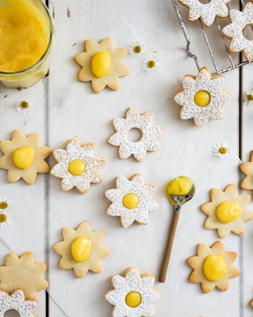 Cut Out Cookies with Homemade Lemon Curd