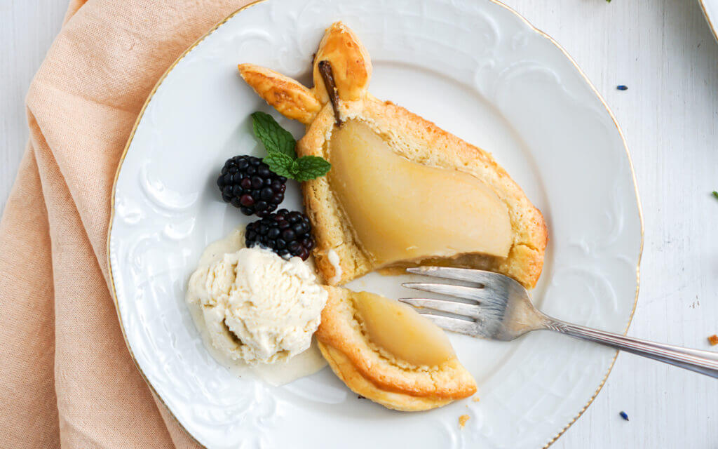 Poached Pear Tarts