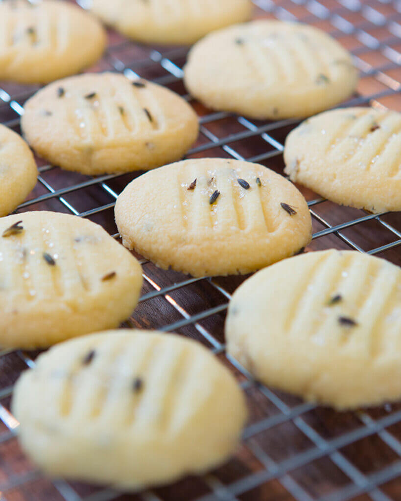 Lavender Shortbread Cookies