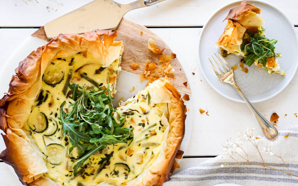 Roasted Vegetable French Quiche