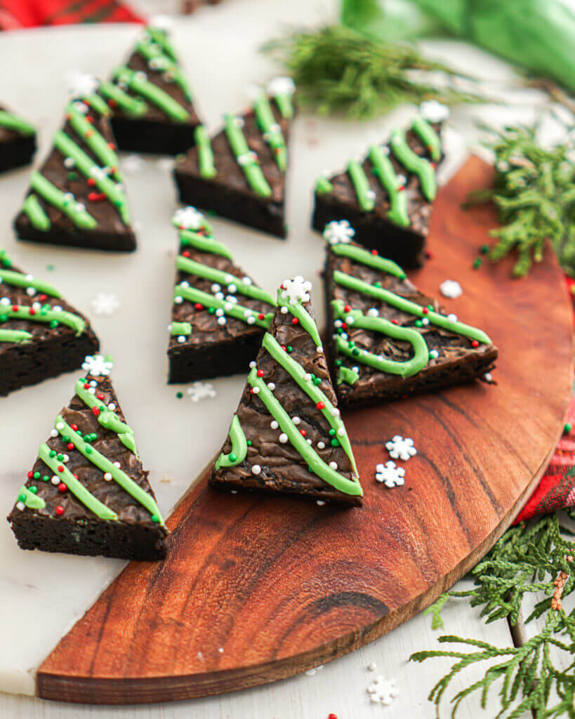 Minty Christmas Chocolate Brownies